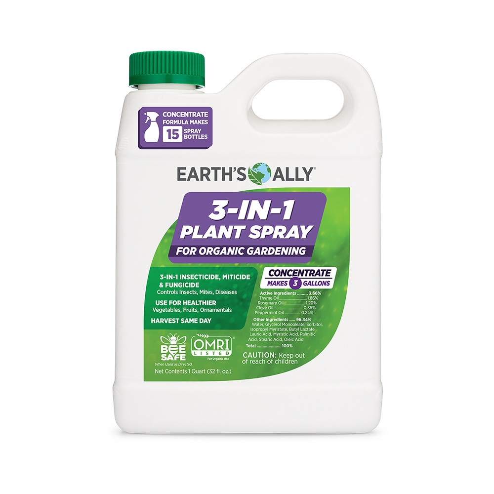 3-In-1 Plant Spray Insecticide, Miticide and Fungicide 1 Qt